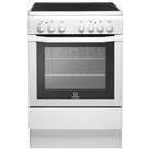 Indesit I6VV2AW 60cm Single Cavity Electric Cooker in White Ceramic Ho