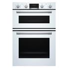 Bosch MBS533BW0B Series 4 Built In Hot Air Double Oven in White