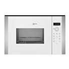 Neff HLAWD53W0B N50 Built In Microwave Oven in White 900W 25L