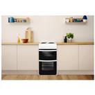 Indesit ID5E92KMW 50cm Twin Cavity Electric Cooker in White Solid Plat
