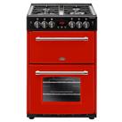 Belling 444444718 60cm Farmhouse 60G Double Oven Gas Cooker in Jalapen