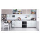 Indesit ID67V9KMWUK 60cm Double Oven Electric Cooker in White Ceramic