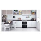 Indesit ID67G0MCWUK 60cm Double Oven Gas Cooker in White Gas Hob 84 42