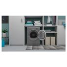 Indesit I1D80SUK 8kg Vented Dryer in Silver C Rated Reverse