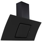 Culina UBCUR90BK 90cm Curved Angled Chimney Hood in Black Touch Contro