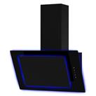 Culina UBAHALO6 60cm Angled Chimney Hood in Black Glass Touch Controls