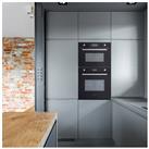 Montpellier MWBIC74B Built In Combi Microwave Oven in Black 900W 44L