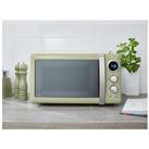 Swan SM22030LGN Retro Style Microwave Oven in Green 20 Litre 800W