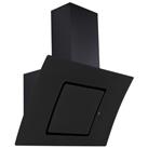 Culina UBCUR70BK 70cm Curved Angled Chimney Hood in Black Touch Contro