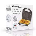Daewoo SDA2456PL 2 Portion Sandwich Toaster Non Stick White