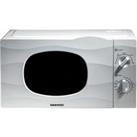 Daewoo SDA2095GE Microwave Oven in White 20L 700W Manual Controls