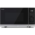 Sharp YC PG254AU S Microwave Oven With Grill in Silver 25L 900W