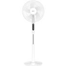 Igenix IGFD2016W 16 Inch Digital Pedestal Fan in White Remote Control