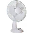 Daewoo COL1567GE 12 Inch Oscillating Table Fan in White 3 Speeds