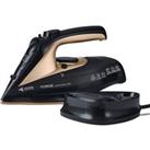 Tower T22008BKG 2 in 1 Cord Cordless Steam Iron in Black and Gold