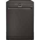 Indesit D2FHK26B 60cm Dishwasher in Black 14 Place Setting E Rated