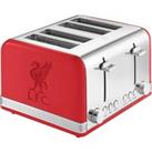 Swan ST19020LIVRN Liverpool FC Retro Style 4 Slice Toaster Red Chrome