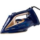 Tower T22008BLG 2 in 1 Cord Cordless Steam Iron in Blue and Gold