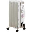Daewoo HEA1894GE 1 5kW Oil Filled Radiator with 24 Hour Timer