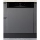 Hotpoint H3BL626BUK 60cm Semi Integrated Dishwasher 14 Place E Rated