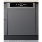 Hotpoint H3BL626XUK 60cm Semi Integrated Dishwasher 14 Place E Rated
