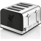 Swan ST19020LIVBN Liverpool FC Retro Style 4 Slice Toaster Blk Chrome