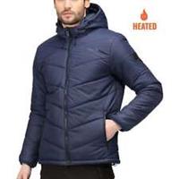 Regatta Mens Volter Loft II Jacket Padded Outdoor Hooded Full Zip Pockets - Blue