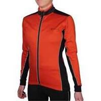 Piu Miglia Bari Soft Shell Womens Cycling Jacket Red Windproof Reflective Bike