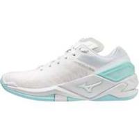 Mizuno Wave Stealth Neo Womens Netball Shoes White Sports Training Trainers Gym