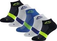More Mile Preventer Double Layer 5 Pack Running Socks Mens Support Sports Run - UK 8.5 - 10.5 Regular