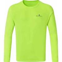 Ronhill Core Mens Running Top Yellow Long Sleeve Base Layer Run Lightweight