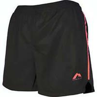 More Mile Womens Running Shorts Black Moisture Wicking Zip Pocket Lined Run