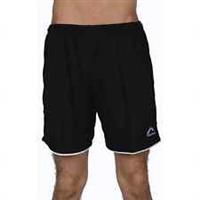 More Mile Premier Mens Football Shorts Black Moisture Wicking Adjustable Short