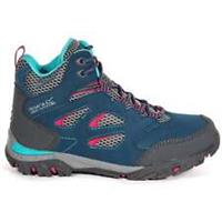 Regatta Holcombe Mid Waterproof Junior Walking Boots Blue Kids Shoes Offroad