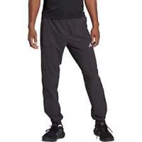 adidas Fast TKO Mens Running Trackpants Black Elasticated Training Pants Gym - S Regular