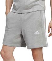 adidas Essentials 3 Stripes Mens Shorts Grey Stylish Pockets Elasticated Short