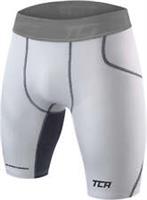 TCA SuperThermal Compression Junior Short Tights White Kids Running Run Shorts