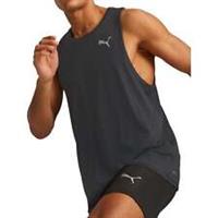 Puma Favourite Mens Running Vest Black Run Lightweight Moisture Wicking Tank Top - L Regular