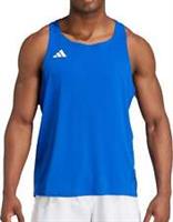 adidas Adizero Essentials Mens Running Vest Blue Run Lightweight Tank Top - XL Regular