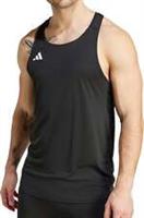 adidas Adizero Essentials Mens Running Vest Black Run Lightweight Tank Top - L Regular