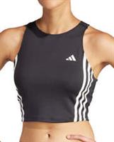 adidas Own The Run 3 Stripes Womens Running Vest Black Sleeveless Tank Top - XS Regular