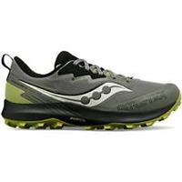 Saucony Peregrine 14 GORE-TEX Mens Trail Running Shoes Green Waterproof GTX Run