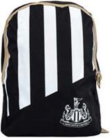 Newcastle United Stripe Backpack Black Football Padded Zip Pocket Travel Gym Bag