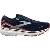 Brooks Ghost 15 Womens Running Shoes Navy Cushioned Comfort Sports Run Trainers