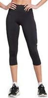 adidas DailyRun Womens Running Tights Black 3/4 Capri Run Sports Training Ladies - M Regular