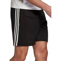 adidas Essentials French Terry 3 Stripes Mens Shorts Black Gym Excerise Training - S Regular