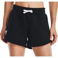 Under Armour Rival Fleece Womens Training Shorts Black Gym Excerise Workout