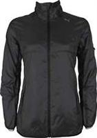 Puma Lightweight Womens Running Jacket Black Run Breathable Reflective Full Zip - L Regular