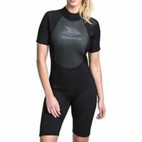 Trespass Scubadive 3mm Short Womens Wetsuit Black Neoprene Swimming Short Sleeve