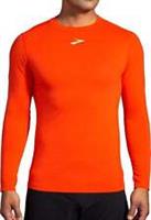 Brooks High Point Mens Running Top Red Long Sleeve Run Moisture Wicking Jogging - S Regular